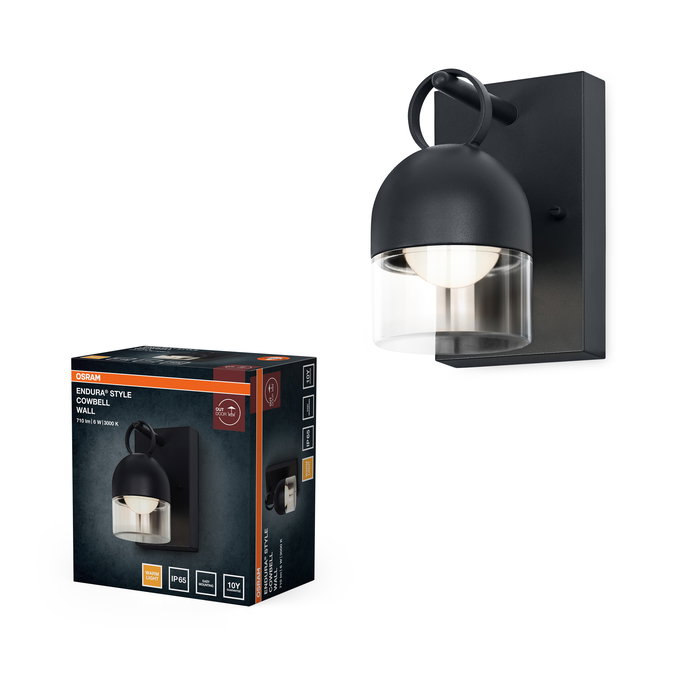 ENDURA Style Cowbell IP65 Wall 6W Dark Grey