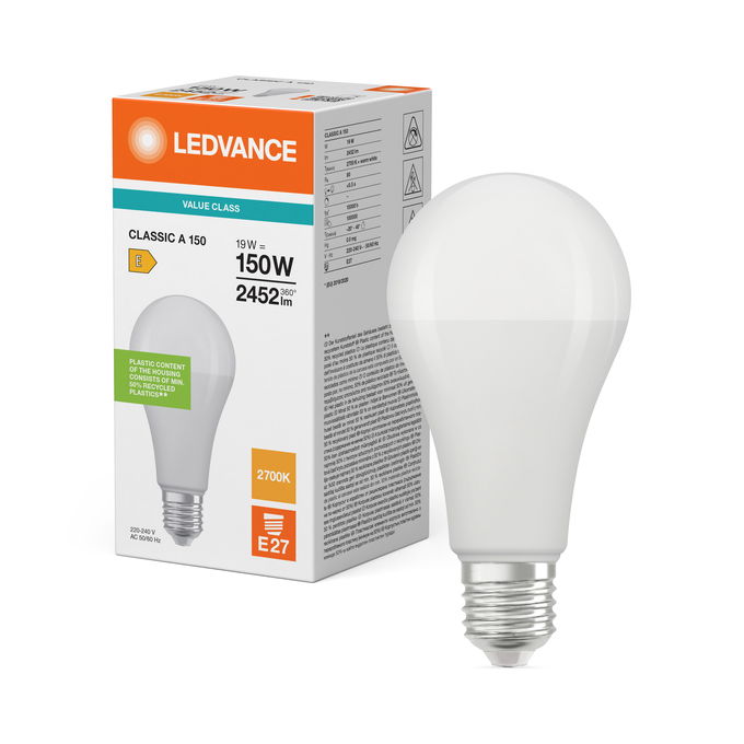 LED Classic A 150 V 19W 827 Frosted E27