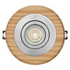 Wood Spot GU10 Bright 4.5W Satin Nickel