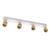 LED Spot Brick 4xGU10 White and Wood