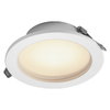 LED Downlight Set IP44 Dim Slim 120mm 8W Metal 830 White