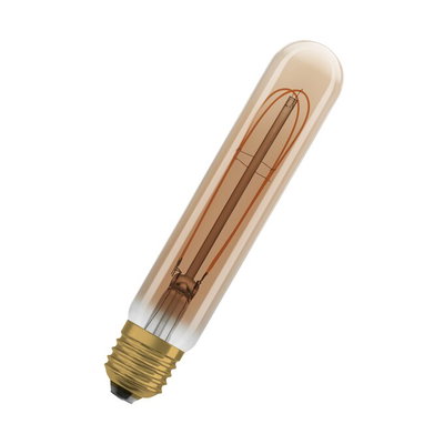 Vintage 1906 Tubular 40 Filament DIM 4.8W 822 Gold E27