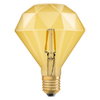 Vintage 1906 Edison 40 Filament Diamond 4W 824 Gold E27