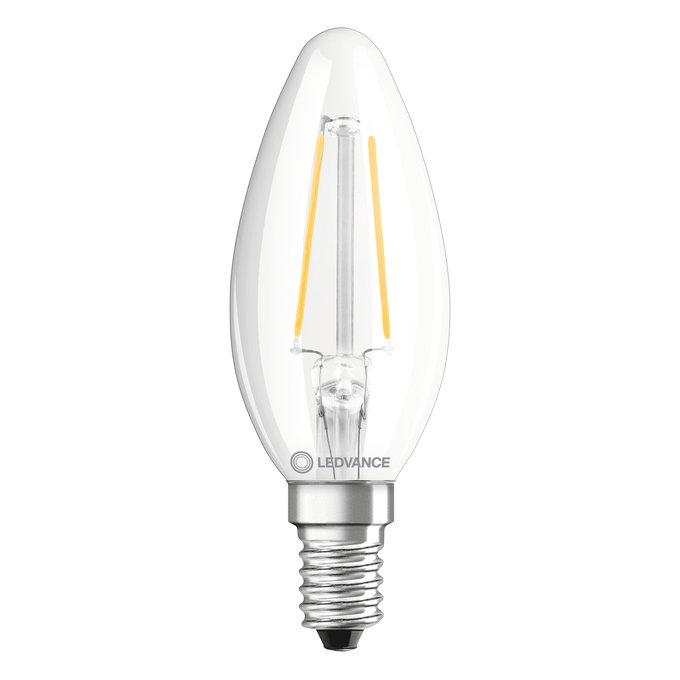 LED Classic B 25 Filament P 2.5W 827 Clear E14