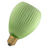 DECOR LED FLAT LAMP 3.5W 827 E27 Non-DIM IN COLOURED GLASS OVAL GREEN