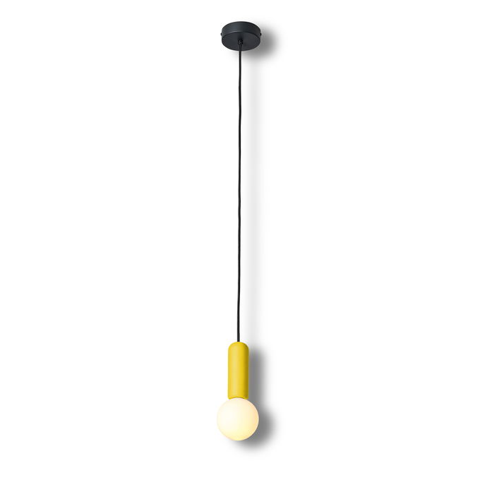 Decor Conrete Mic  Pendant 1XG9 Yellow