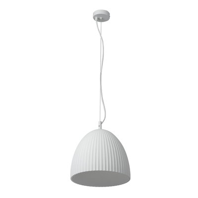 Decor Plaster Routes Bell Pendant 1XE27 White