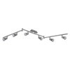 LED Spot Cylinder Duo 6xGU10 Brushed Nickel