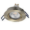 Spot Set Recess GU10 Dim Adjustable Click 6W 827 Green Brass