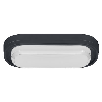 LED Bulkhead Style Oval 24W CCT Black