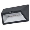 ENDURA Style USB Wall Step Wide Sensor IP44 Dark Grey