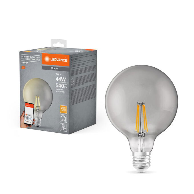 SMART+ Filament Globe Dimmable 44  6 W/2500 K E27