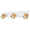 LED Spot Half Wood Line 3xGU10 White and Wood Decor