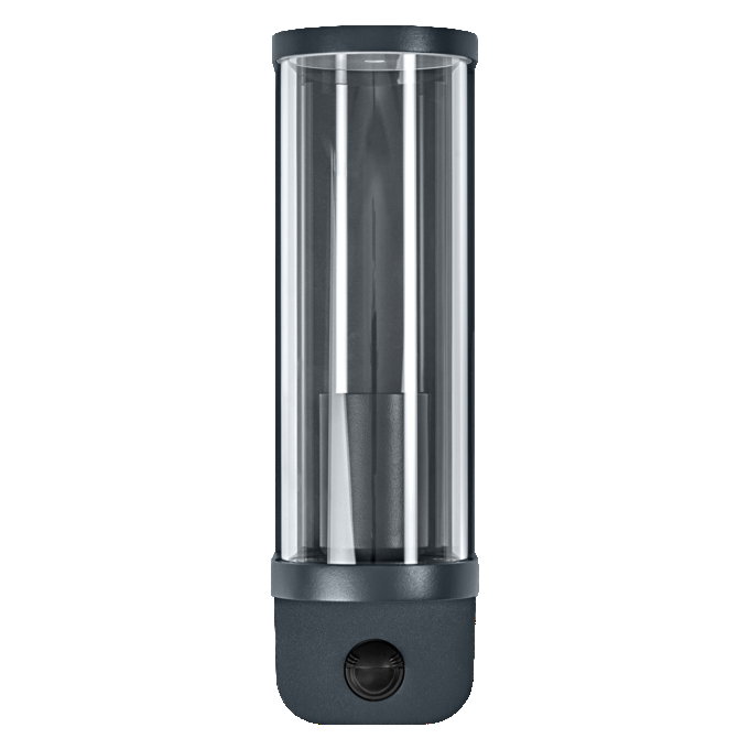 ENDURA Classic Tubular Wall Sensor E27 IP44 Dark Grey