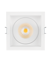 SPOT SQUARE DK ADJ 8 W 3000 K WT