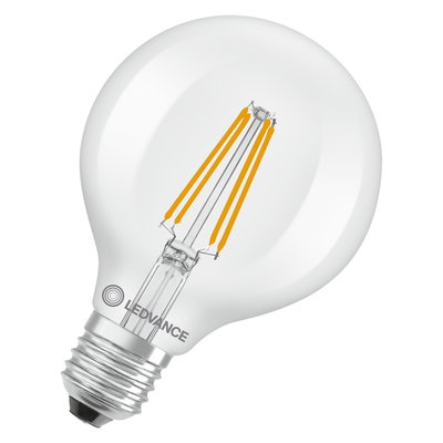 LED Classic Globe 80 40 Filament Energy efficiency class A 2.2W 827 Clear E27