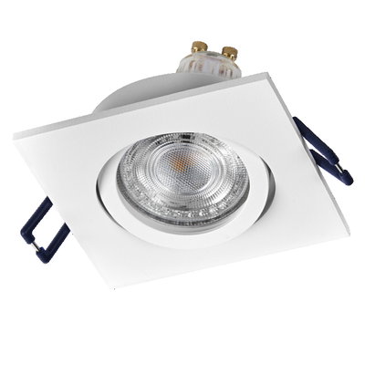 Spot Set Recess GU10 Adjustable Square Click 4.5W 827 White