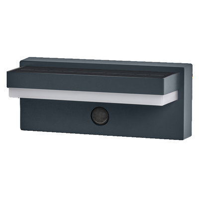 ENDURA  Style Solar + USB Robust Sensor Wall IP54 Dark Grey