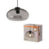 Decor Smoke Glass Pendant E27 Black