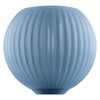 DECOR LED FLAT LAMP 3.5W 827 E27 Non-DIM IN COLOURED GLASS GLOBE BLUE