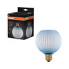 DECOR LED FLAT LAMP 3.5W 827 E27 Non-DIM IN COLOURED GLASS GLOBE BLUE