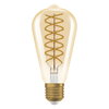 Vintage 1906 Edison 60 Filament DIM 8.8W 824 Gold E27