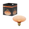 DECOR LED FLAT LAMP 3.5W 827 E27 Non-Dim  IN CRACKED GLASS FLATTENED ORANGE