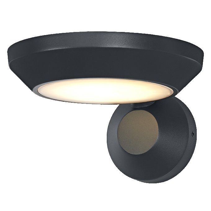 ENDURA Style Adjustable Spot IP65 Wall 12W Dark Grey