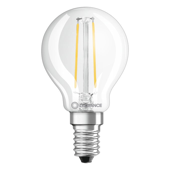 LED Classic P 25 Filament P 2.5W 827 Clear E14