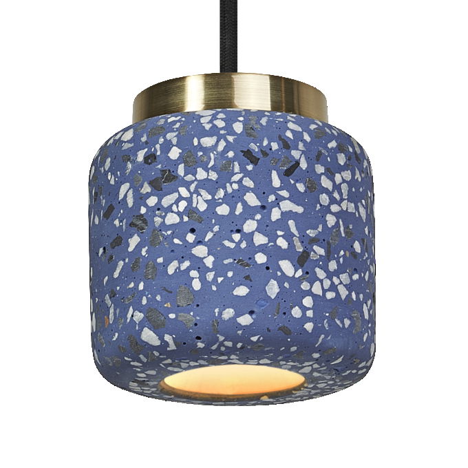 Decor Terrazzo Ball Pendant 1XGU10 Blue