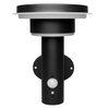 ENDURA Style Solar Wall Sensor Double Circle 6W Black