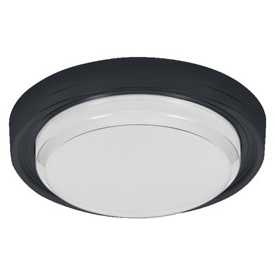 LED Bulkhead Style Round 24W CCT Black