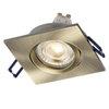 Spot Set Recess GU10 Adjustable Square Click 4.5W 827 Green Brass
