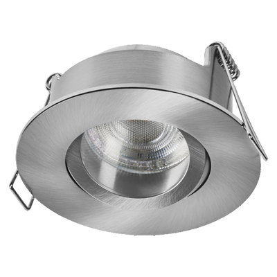Spot Set Recess GU10 IP65 Press 4.5W 840 Satin Nickel