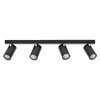 LED Spot Octagon GU10 Black 4x3.4W 927 DIM