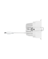 SPOT SQUARE DK ADJ 8 W 3000 K WT