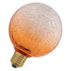 DECOR LED FLAT LAMP 3.5W 827 E27 Non-Dim IN CRACKED GLASS ROUND ORANGE