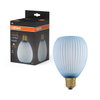 DECOR LED FLAT LAMP 3.5W 827 E27 Non-DIM IN COLOURED GLASS OVAL BLUE