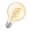Vintage 1906 Globe 80 60 Spiral Filament DIM 8W 922 Gold E27