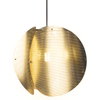 Decor Folded Globe Pendant E27 Gold
