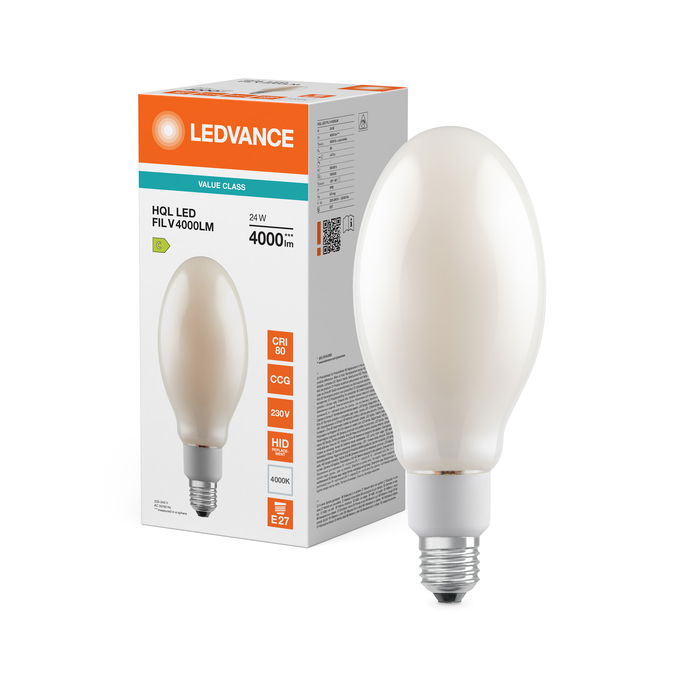 HQL LED FILAMENT VALUE 4000LM 24W 840 E27