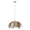Decor Rattan Lotus Pendant 480 E27 Brown