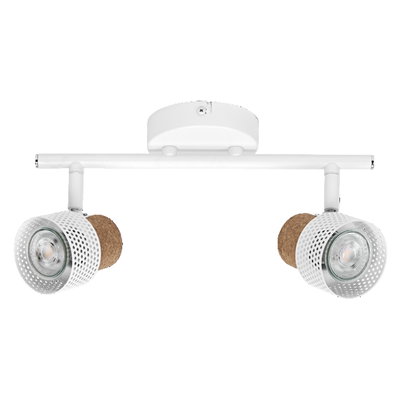 Decor Spot Cork GU10 White 2x3.4W 927 DIM