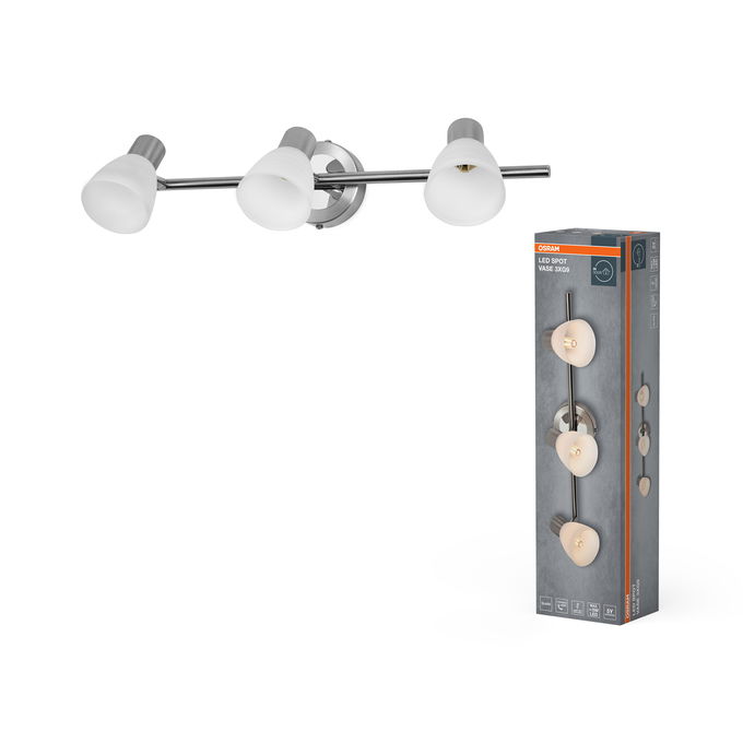 LED Spot Vase 3xG9 Brushed Nickel