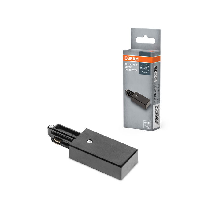 Tracklight Supply Connector Black