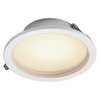 LED Downlight Set IP44 Dim Slim 160mm 18W Metal 830 White