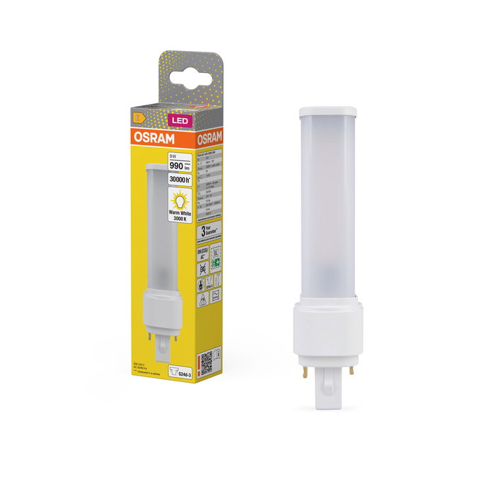 DULUX LED D26 EM & AC MAINS 9W 830 G24D-3