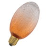 DECOR LED FLAT LAMP 3.5W 827 E27 Non-Dim  IN CRACKED GLASS LONG ORANGE