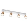 LED Spot Brick 4xGU10 White and Wood
