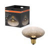 DECOR LED FLAT LAMP 3.5W 827 E27 Non-Dim  IN CRACKED GLASS FLATTENED BROWN
